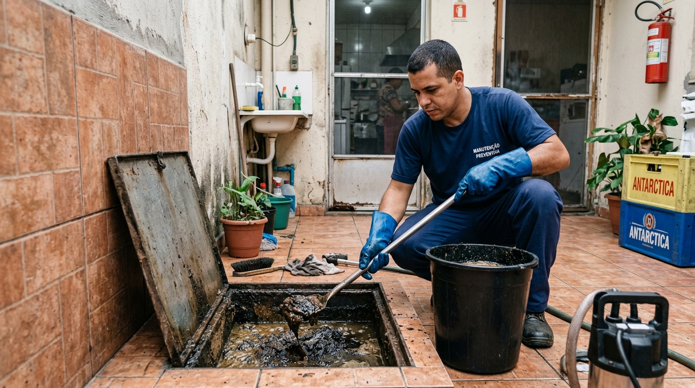 Limpeza de Caixa de Gordura perto de mim em Santo André‑SP
